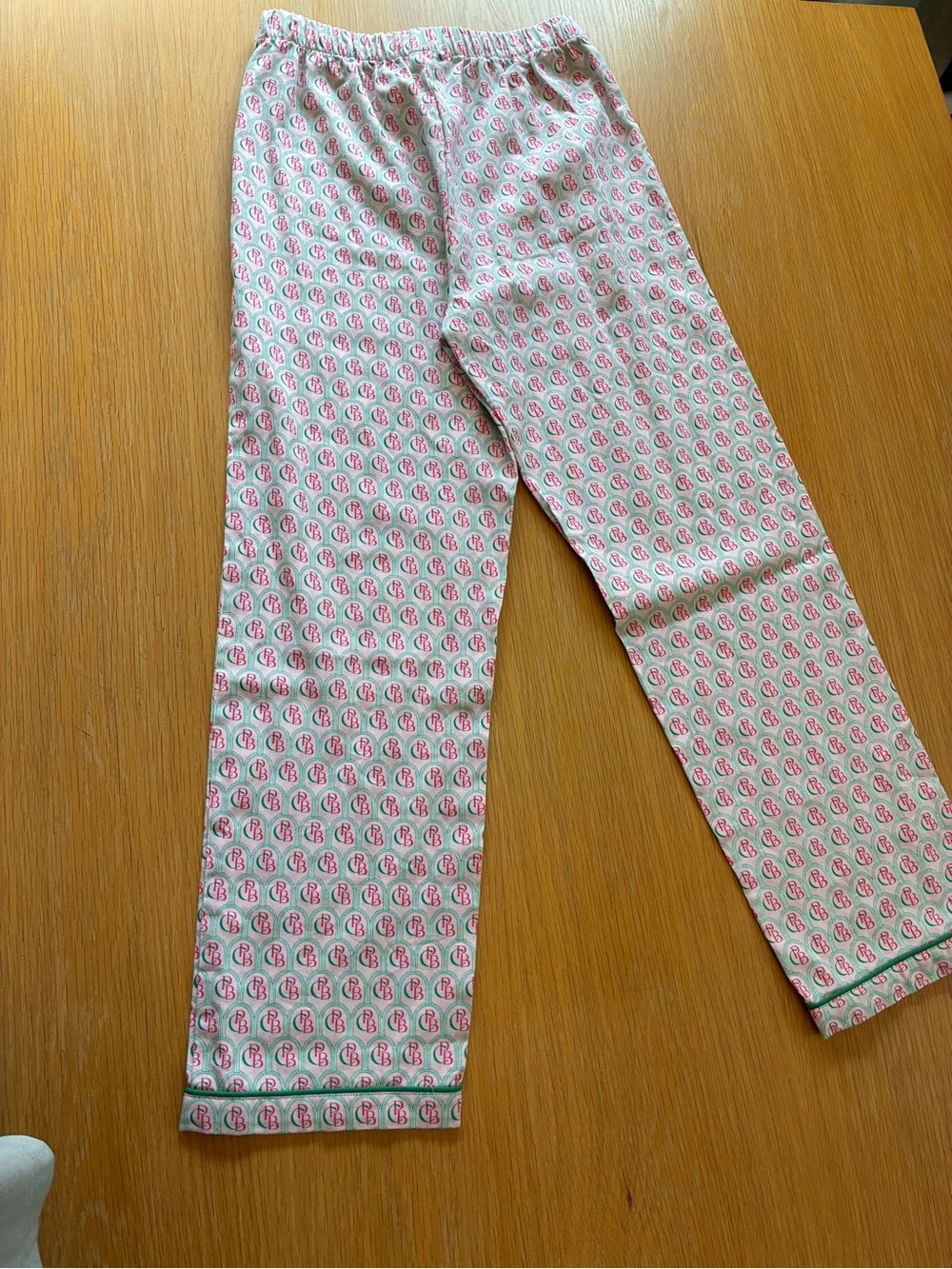 Petite Plume-The Colony Hotel-Pink and Green-Girls-Pajama-Set-12 - Picture 11 of 14